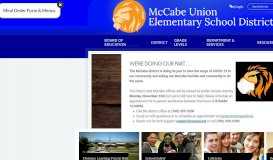 
							         McCabe Union Elementary School District								  
							    