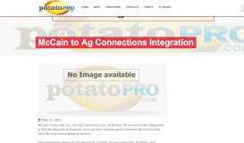 
							         McCain to Ag Connections Integration | PotatoPro								  
							    