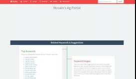 
							         Mccain's Ag Portal Related Keywords & Suggestions - Mccain's Ag ...								  
							    