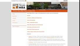
							         McCombs School of Business - MBA								  
							    