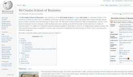 
							         McCombs School of Business - Wikipedia								  
							    