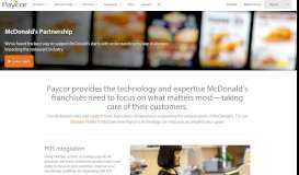 
							         McDonald's Franchise Solutions | Payroll Services | Paycor								  
							    