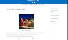
							         McDonalds Job Application: 5 Critical Tips to Get a Job - WorkNearYou								  
							    