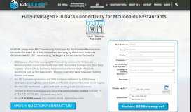 
							         McDonalds Restaurants Fully-managed EDI | B2BGateway								  
							    