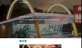 
							         McDonalds WiFi: I'm Lovin' It - SocialSign.inSocialSign.in								  
							    
