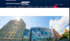 
							         McDonough School of Business | Georgetown University								  
							    