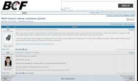 
							         MCE (new?) online customer portal. - Bike Chat Forums								  
							    