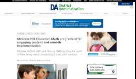 
							         McGraw-Hill Education Math programs offer engaging content and ...								  
							    
