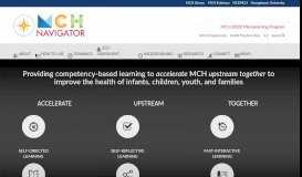 
							         MCH Navigator | A Training Portal for MCH Professionals | MCH ...								  
							    