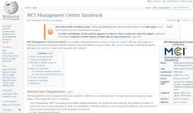
							         MCI Management Center Innsbruck - Wikipedia								  
							    
