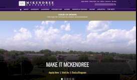 
							         McKendree University: Undergraduate & Graduate Programs								  
							    