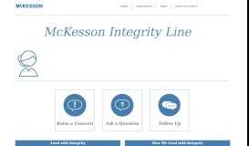 
							         McKesson Corporation - EthicsPoint								  
							    