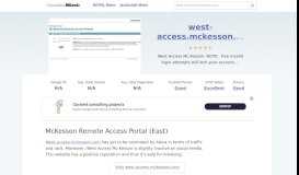 
							         McKesson Remote Access Portal (East)								  
							    