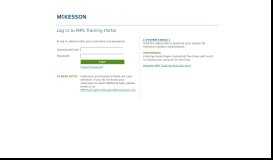 
							         McKesson Training Portal								  
							    