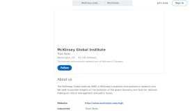 
							         McKinsey Global Institute | LinkedIn								  
							    