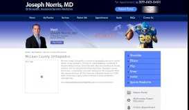 
							         McLean County Orthopedics - Dr. Joseph Norris, MD								  
							    