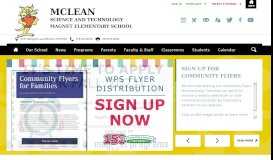 
							         McLean Elementary / Homepage - Wichita Public Schools								  
							    