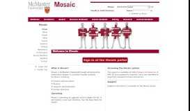 
							         McMaster University > Mosaic > Mosaic								  
							    