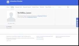 
							         McMillan, James - Discovery Research Portal - University of Dundee								  
							    