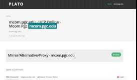 
							         Mcom.pgc.edu | Linked At Least 55 Domains | IP: 119.159.229.143								  
							    