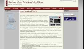 
							         MCPASD Mobile App | Middleton Cross Plains Area School District								  
							    