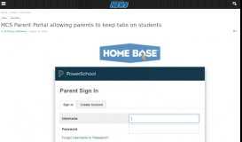 
							         MCS Parent Portal allowing parents to keep tabs on students - The ...								  
							    