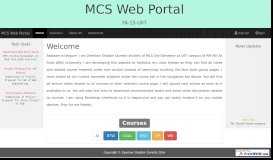 
							         MCS Web Portal								  
							    