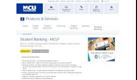 
							         MCU: Services - Student Banking - Municipal Credit Union								  
							    