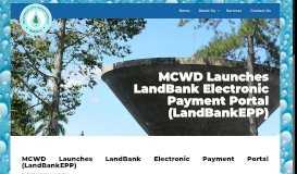 
							         MCWD Launches LandBank Electronic Payment Portal ...								  
							    