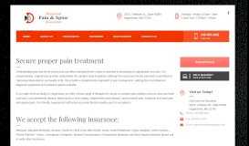 
							         MD Pain & Spine Associates – A Doctor at Your Side								  
							    