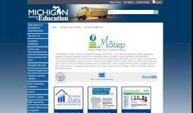 
							         MDE - M-STEP Summative - State of Michigan								  
							    