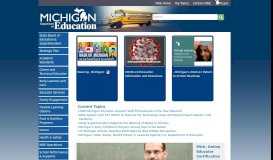 
							         MDE - Michigan Department of Education - State of Michigan								  
							    