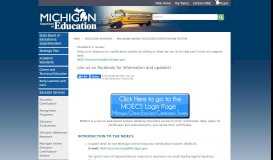 
							         MDE - Michigan Online Educator Certification System - State of Michigan								  
							    