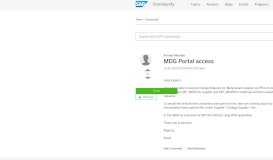 
							         MDG Portal access - SAP Q&A								  
							    