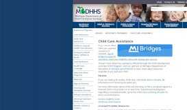 
							         MDHHS - Child Care Assistance - State of Michigan								  
							    