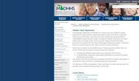 
							         MDHHS - Foster Care Payments - State of Michigan								  
							    