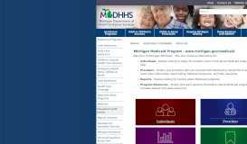 
							         MDHHS - Medicaid - State of Michigan								  
							    