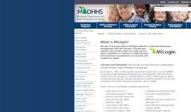 
							         MDHHS - MILogin - State of Michigan								  
							    