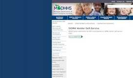 
							         MDHHS - SIGMA Vendor Self-Service - State of Michigan								  
							    
