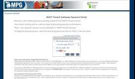 
							         MDOT Permit Gateway - Payment Method								  
							    