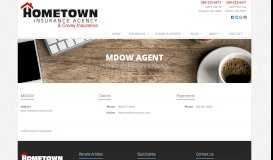 
							         MDOW Agent in OK | Hometown Insurance & Covey Insurance								  
							    