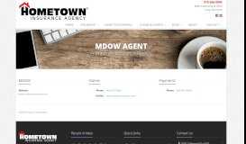 
							         MDOW Agent in OK | Hometown Insurance in Tulsa, Oklahoma								  
							    