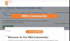 
							         MDS Medical Customer Support Portal - Greenway Prime Suite								  
							    