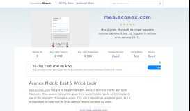 
							         Mea.aconex.com website. Aconex Middle East & Africa Login.								  
							    