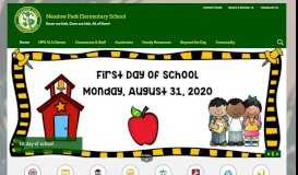 
							         Meadow Park Elementary School / Homepage								  
							    
