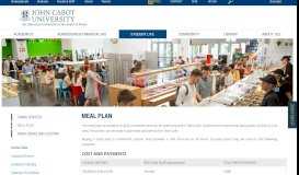 
							         Meal Plan | An American University Rome, Italy - John Cabot University								  
							    