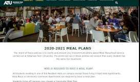 
							         Meal Plan | Arkansas Tech University								  
							    