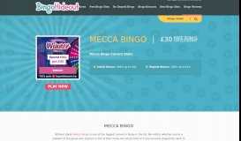 
							         Mecca Bingo - Get £30 bingo bonus for EVERYONE at ...								  
							    