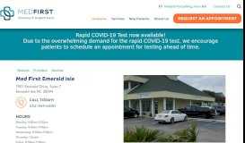 
							         Med First Emerald Isle – Med First								  
							    