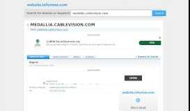 
							         medallia.cablevision.com at Website Informer. Sign In. Visit ...								  
							    